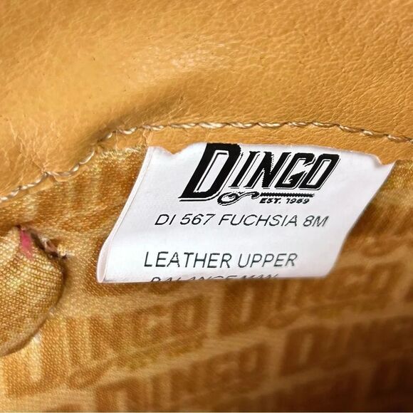 NEW Dingo Neon Moon Rhinestone Heeled Cowboy Western Boot Fuchsia Womens Size 8 - Picture 9 of 10